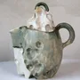 Ceramic - Sculpted Ceramic Jug with a lid - WOJCIECH DZIENNIAK ART