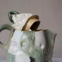Ceramic - Sculpted Ceramic Jug with a lid - WOJCIECH DZIENNIAK ART