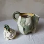 Ceramic - Sculpted Ceramic Jug with a lid - WOJCIECH DZIENNIAK ART