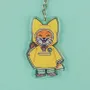 Decorative objects - Recycled acrylic keychain  “Kiki - Rain Cape” - YEAAAH! STUDIO