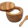 Moulins à épices - Olive wood magnetic salt keeper - TREESANI FRANCE