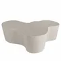 Coffee tables - Organic-shaped coffee table in sand-coloured epoxy fibreglass - ANGEL CERDÁ