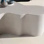Coffee tables - Organic-shaped coffee table in sand-coloured epoxy fibreglass - ANGEL CERDÁ