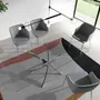 Dining Tables - Rectangular tempered glass and chrome-plated steel dining table - ANGEL CERDÁ