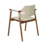 Chairs - Chair in sand-coloured regenerated leather - ANGEL CERDÁ