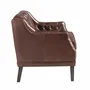 Fauteuils - Fauteuil Chester en cuir marron cognac - ANGEL CERDÁ