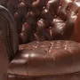 Fauteuils - Fauteuil Chester en cuir marron cognac - ANGEL CERDÁ