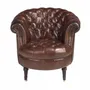 Fauteuils - Fauteuil Chester en cuir marron cognac - ANGEL CERDÁ