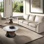 Armchairs - Swivel recliner armchair in pearl grey leather - ANGEL CERDÁ