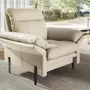 Fauteuils - Fauteuil en cuir gris taupe - ANGEL CERDÁ