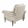 Fauteuils - Fauteuil en cuir gris taupe - ANGEL CERDÁ