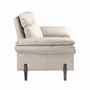 Fauteuils - Fauteuil en cuir gris taupe - ANGEL CERDÁ