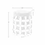 Baskets - Cylindrical decorative storage basket in sand-coloured regenerated leather - ANGEL CERDÁ