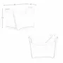 Baskets - Rectangular decorative storage basket in sand-coloured regenerated leather with handles - ANGEL CERDÁ