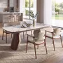 Chairs - Stool in sand-coloured regenerated leather - ANGEL CERDÁ