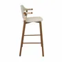 Chairs - Stool in sand-coloured regenerated leather - ANGEL CERDÁ