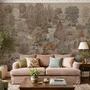 Wallpaper - Toothill in Sherbet on Grasscloth - HALEY STUDIOS