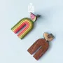 Bijoux - Boucles d'oreilles arc-en-ciel en forme de pastèque - PINTONIK