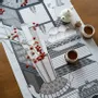 Linge de table textile - Chaekgeori Table Runner (GREY) - BON`EE(LIVING ART BRAND)