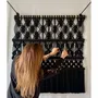 Tapisseries - Tenture Murale Macramé Fondation Noir - NŒULUXE