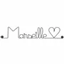 Other wall decoration - Wire Wall Decoration - City -\" Marseille - to be pinned - BIJOUX DE MUR
