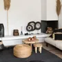 Tapis - Le Tapis Fringed - Noir - 180x240 - BAZAR BIZAR LIVING