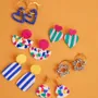 Bijoux - Boucles oreilles colorées - COULEURS COEUR