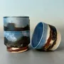 Mugs - Saggar-Fired Porcelain Cup - JOHN MAC CERAMICS