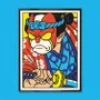Poster - Print "Justice-Kun" (Size 30x40cm or A4) - YEAAAH! STUDIO