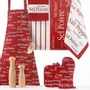 Dish towels - Sel & Poivre Tea Towel Rouge 50 X 70 - MAISON VIVARAISE - SDE VIVARAISE WINKLER
