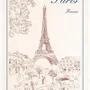 Torchons - Torchon Tour Eiffel Ecru 72 X 48 - MAISON VIVARAISE - SDE VIVARAISE WINKLER
