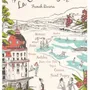 Dish towels - Provence - Côte d'Azur Tea Towel Écru 72 X 48 - MAISON VIVARAISE - SDE VIVARAISE WINKLER