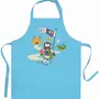 Tabliers de cuisine - Tablier Enfant Chevalier Et Dragon Turquoise 52 X 63 - MAISON VIVARAISE - SDE VIVARAISE WINKLER