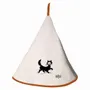 Kitchen utensils - Dubout Chat balade Hand Towel Ivoire Diameter 60 - MAISON VIVARAISE - SDE VIVARAISE WINKLER