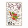 Torchons - Torchon La Carte Des Bordeaux Ecru 48 X 72 - MAISON VIVARAISE - SDE VIVARAISE WINKLER