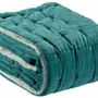 Linge de lit - Chemin de Lit Uni Elise Vert de Gris 90 X 240 - MAISON VIVARAISE - SDE VIVARAISE WINKLER