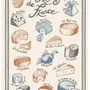 Dish towels - Kitchen Towel Fromages De France Ecru 48 X 72 - MAISON VIVARAISE - SDE VIVARAISE WINKLER