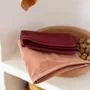 Ustensiles de cuisine - Essuie mains oeillet Curl Lie de vin 50 x 50 - MAISON VIVARAISE - SDE VIVARAISE WINKLER