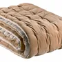 Linge de lit - Chemin de lit uni Elise Camel 90 x 240 - MAISON VIVARAISE - SDE VIVARAISE WINKLER