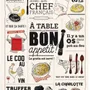 Dish towels - Kitchen Towel Cuisine Francaise Ecru 48 X 72 - MAISON VIVARAISE - SDE VIVARAISE WINKLER