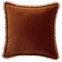 Coussins - Coussin uni Fara Caramel 45 x 45 - MAISON VIVARAISE - SDE VIVARAISE WINKLER