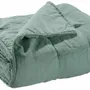 Linge de lit - Chemin de lit Zeff Vert de gris 90 x 240 - MAISON VIVARAISE - SDE VIVARAISE WINKLER