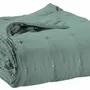 Linge de lit - Jeté de lit Zeff Vert de gris 240 x 260 - MAISON VIVARAISE - SDE VIVARAISE WINKLER