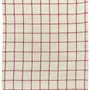 Dish towels - Kitchen Towel Karma Checks Rouge/Ecru 55 X 75 - MAISON VIVARAISE - SDE VIVARAISE WINKLER