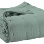 Linge de lit - Jeté de lit Zeff Vert de gris 180 x 260 - MAISON VIVARAISE - SDE VIVARAISE WINKLER