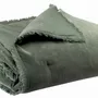 Throw blankets - Plain Fara Throw Thym 135 X 200 - MAISON VIVARAISE - SDE VIVARAISE WINKLER