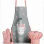 Tabliers de cuisine - Tablier, toque et gant de cuisine Unicorn Perle 52 x 63 - MAISON VIVARAISE - SDE VIVARAISE WINKLER