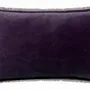Cushions - Plain Cushion Fara Raisin 40 X 65 - MAISON VIVARAISE - SDE VIVARAISE WINKLER