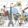 Sets de table - Set de table La Parisienne 30 x 45 - MAISON VIVARAISE - SDE VIVARAISE WINKLER