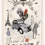 Dish towels - Tea Towel France Panorama Écru 48 X 72 - MAISON VIVARAISE - SDE VIVARAISE WINKLER